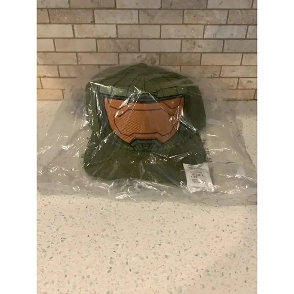 Halo Infinite Master Chief Helmet Flat Bill Snapback Hat nwt Bz - Picture 1 of 5